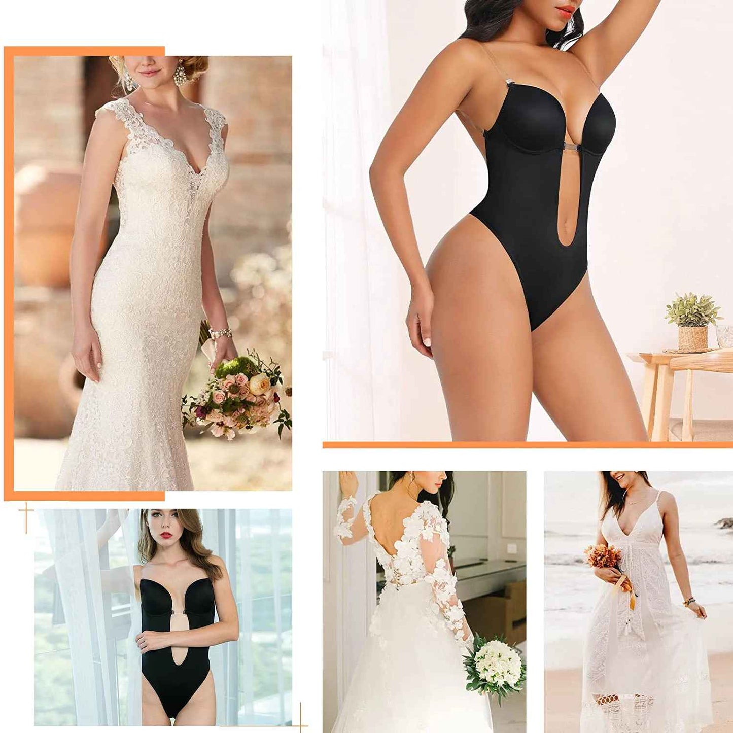 Derin V Şekillendirici Tanga Bodysuit
