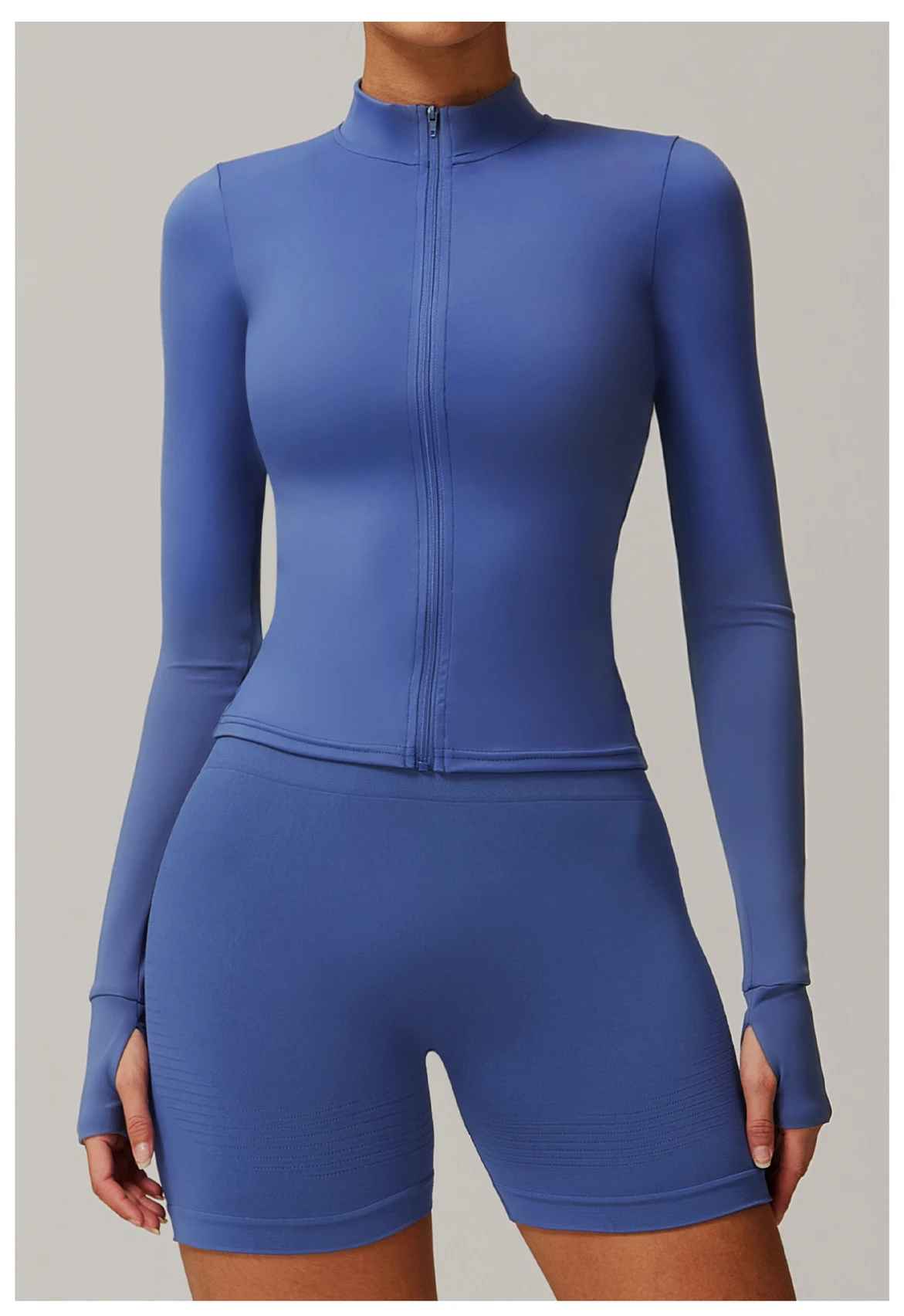 Uzun kollu yoga & fitness üstü