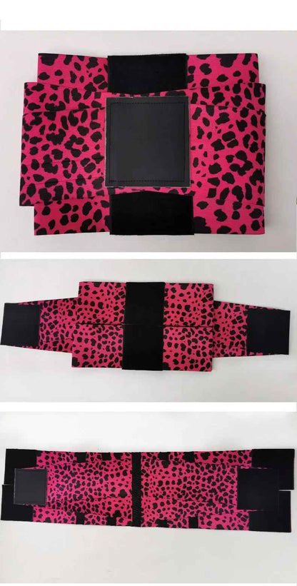 Leopar Desenli Bel Korsesi